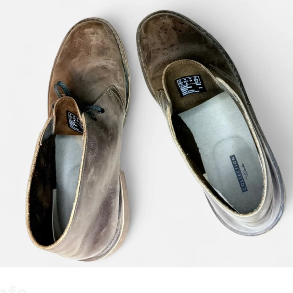 Clarks Brown Chukka Boots with Suede Finish